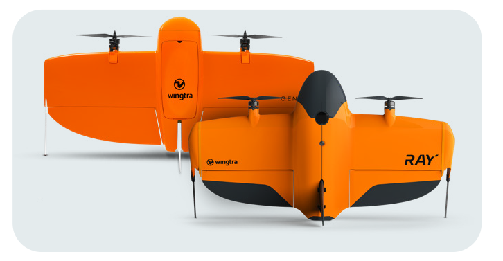 Drone profissional VTOL para topografia da Wingtra